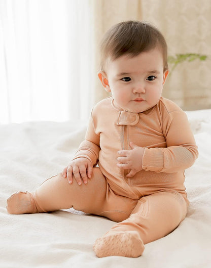 VAENAIT BABY Infant Toddler Boys Girls Footed One-Piece Sleep and Play Premium Modal Pajamas 1-2