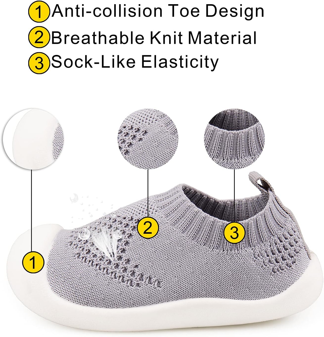 Baby First-Walking Shoes 1-4 Years Kid Shoes Trainers Toddler Infant Boys Girls Soft Sole Non Slip