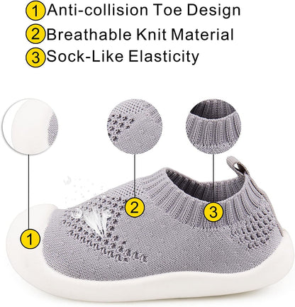 Baby First-Walking Shoes 1-4 Years Kid Shoes Trainers Toddler Infant Boys Girls Soft Sole Non Slip