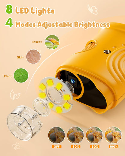 1000X Handheld Digital Microscope for Kids: Pocket Microscope with 2.0" IPS Screen - STEM Toys