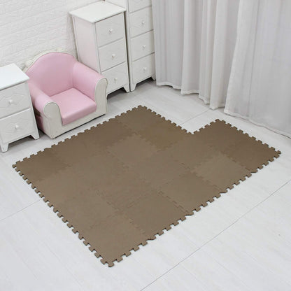 MQIAOHAM® 18 Pieces Puzzle Play Mats, Soft Baby Play Mat, Kids Interlocking Foam Floor Tiles