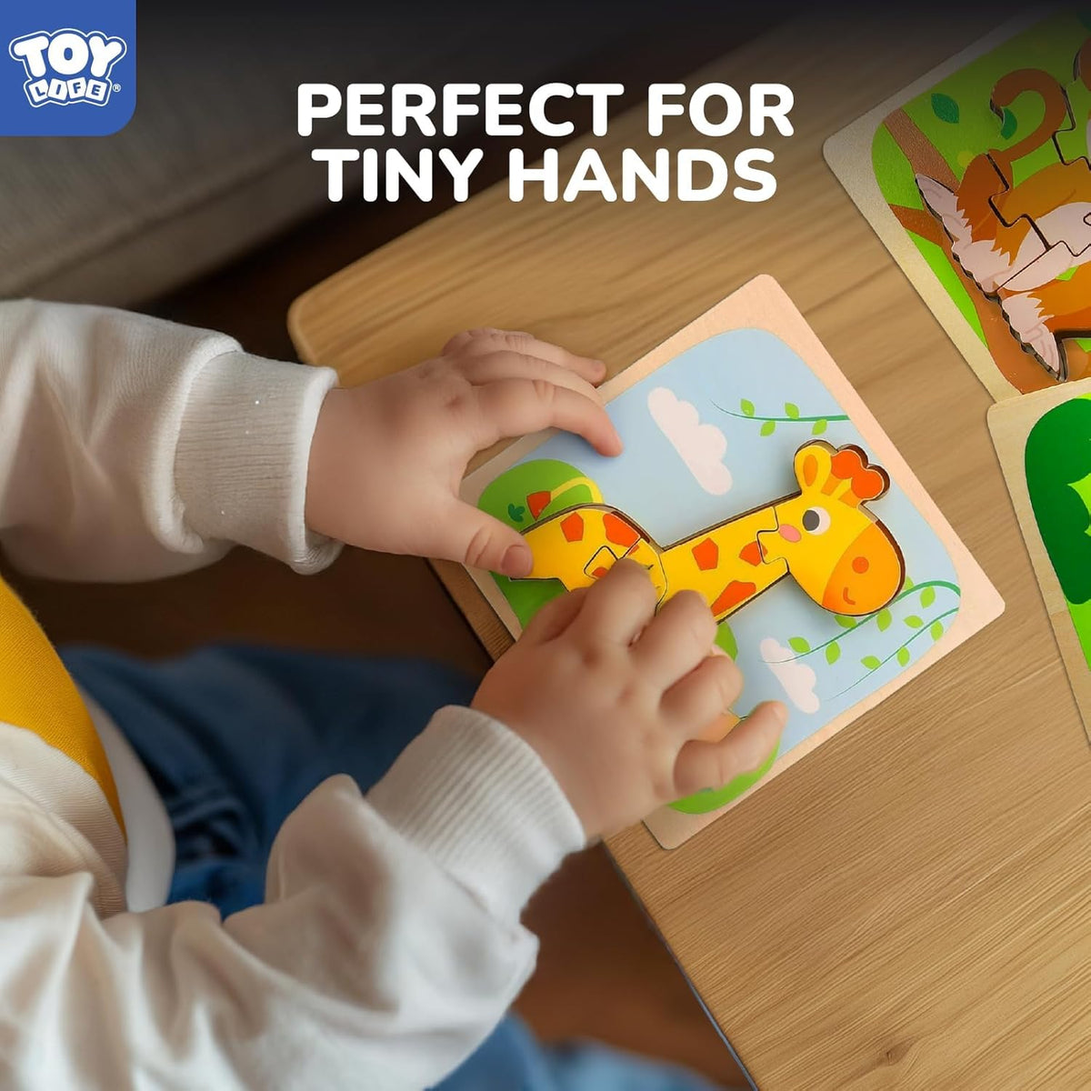 TOY Life Wooden Puzzles for Toddlers 2-4, Montessori Toys for 1 2 3 Year Old Toddler Boys Girls