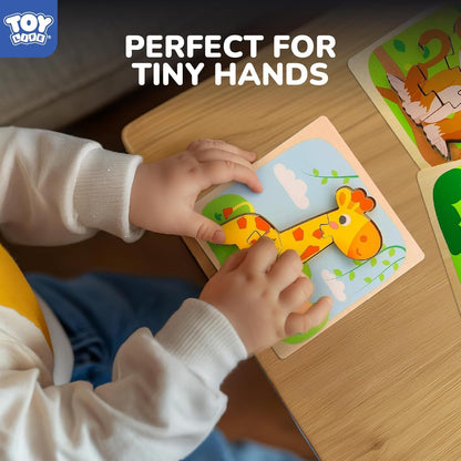 TOY Life Wooden Puzzles for Toddlers 2-4, Montessori Toys for 1 2 3 Year Old Toddler Boys Girls