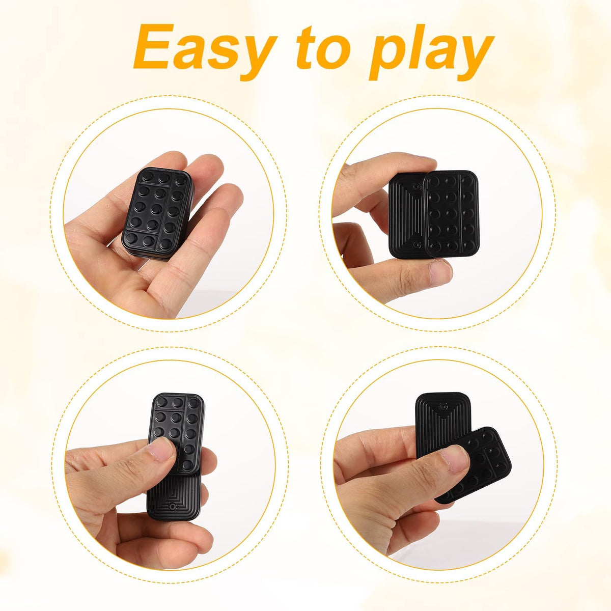 Metal Fidget Slider, Fidget Toys Slider Black Magnetic Metal Fidget Toy EDC Metal Push Slider Toys