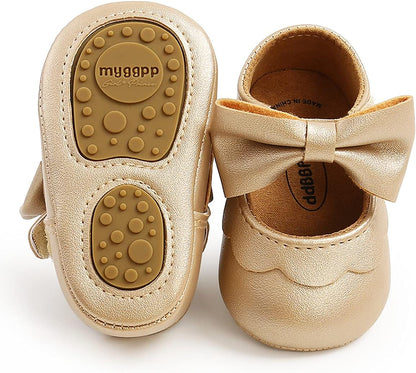 Baby Shoes Mary Jane Flats Non Slip Soft Sole Infant Toddler Sneakers First Walkers Party Christmas