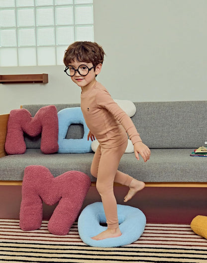 moimoln 6M-8Y Modal Cotton Solid Soft Breathable Baby Toddler Boys Girls Snug fit Pjs Long Sleeve