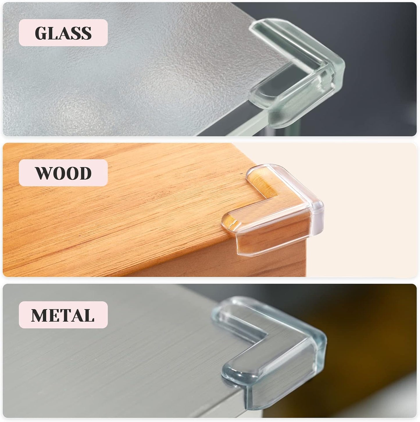 8 Pack Corner Protector for Baby, Clear Furniture Corner Guard & Edge Safety Bumpers for Table