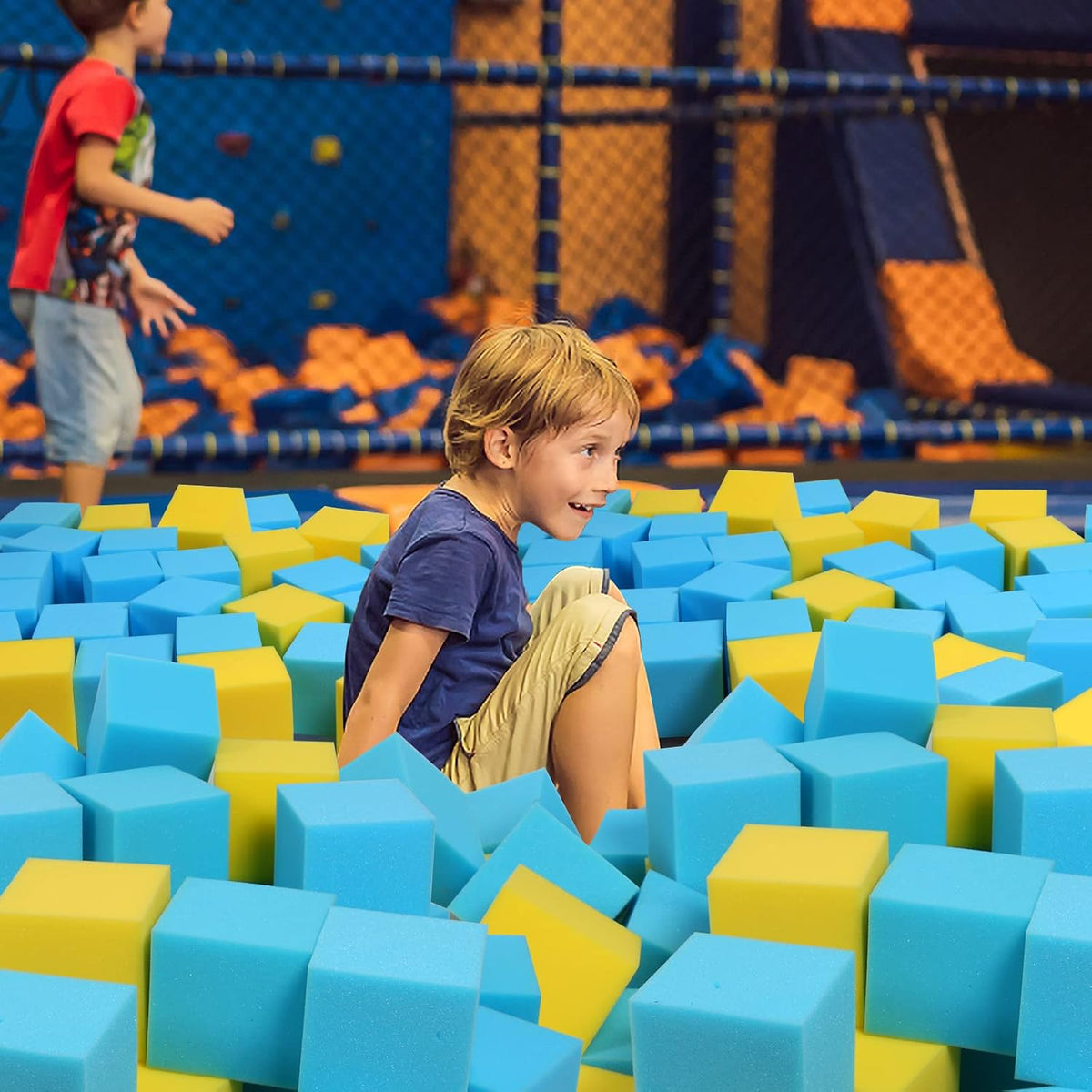 Foam Pit Cubes, 24 PCS 5 Inches Gymnastics Foam Blocks Trampoline Blocks, Multi-Sport Protective