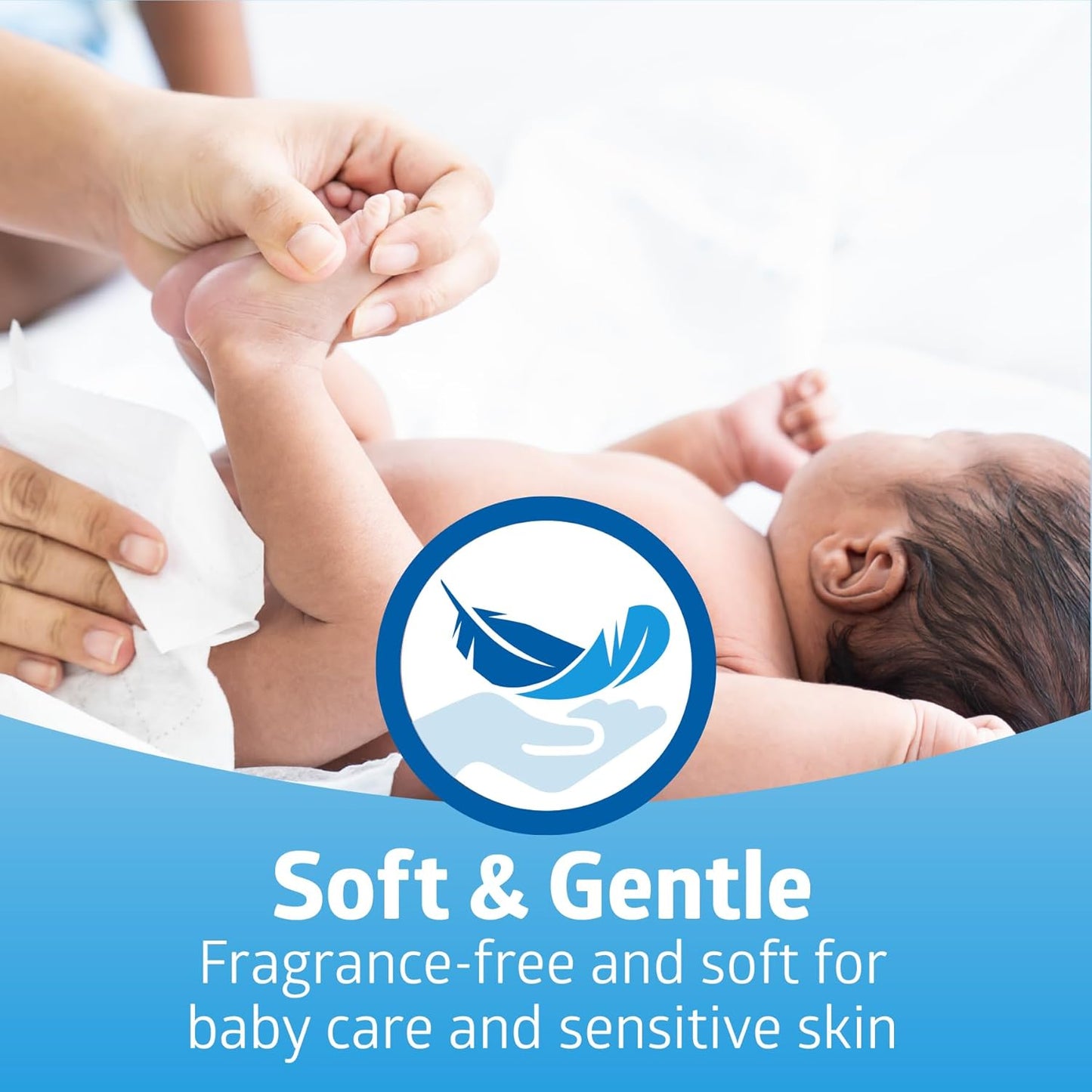 Medline Ultrasoft Dry Baby Wipes, Gentle Disposable Cleansing Cloths, 500 Count, Dry Wipe Size is