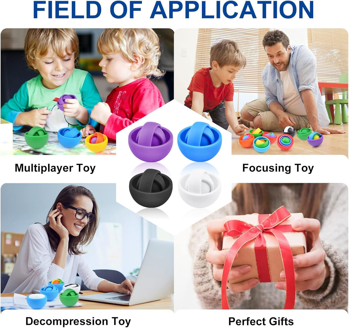 Fidget Toys for Kids, Fidget Gyro for Adults, Gifts for Boys Girls Teens Kids Christmas New Year