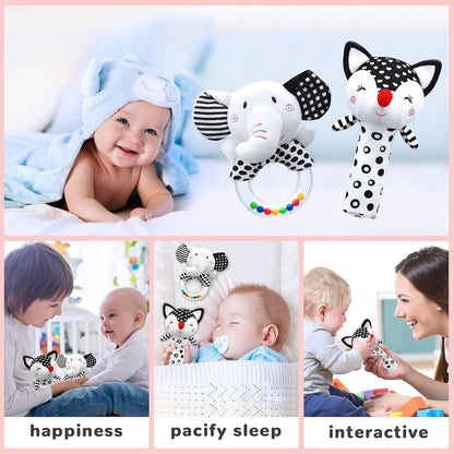 Baby Rattles 0-6 Months Newborn Toys Infant Toys 0-6 Months Rattles for Babies 0-6 Months Baby Toys