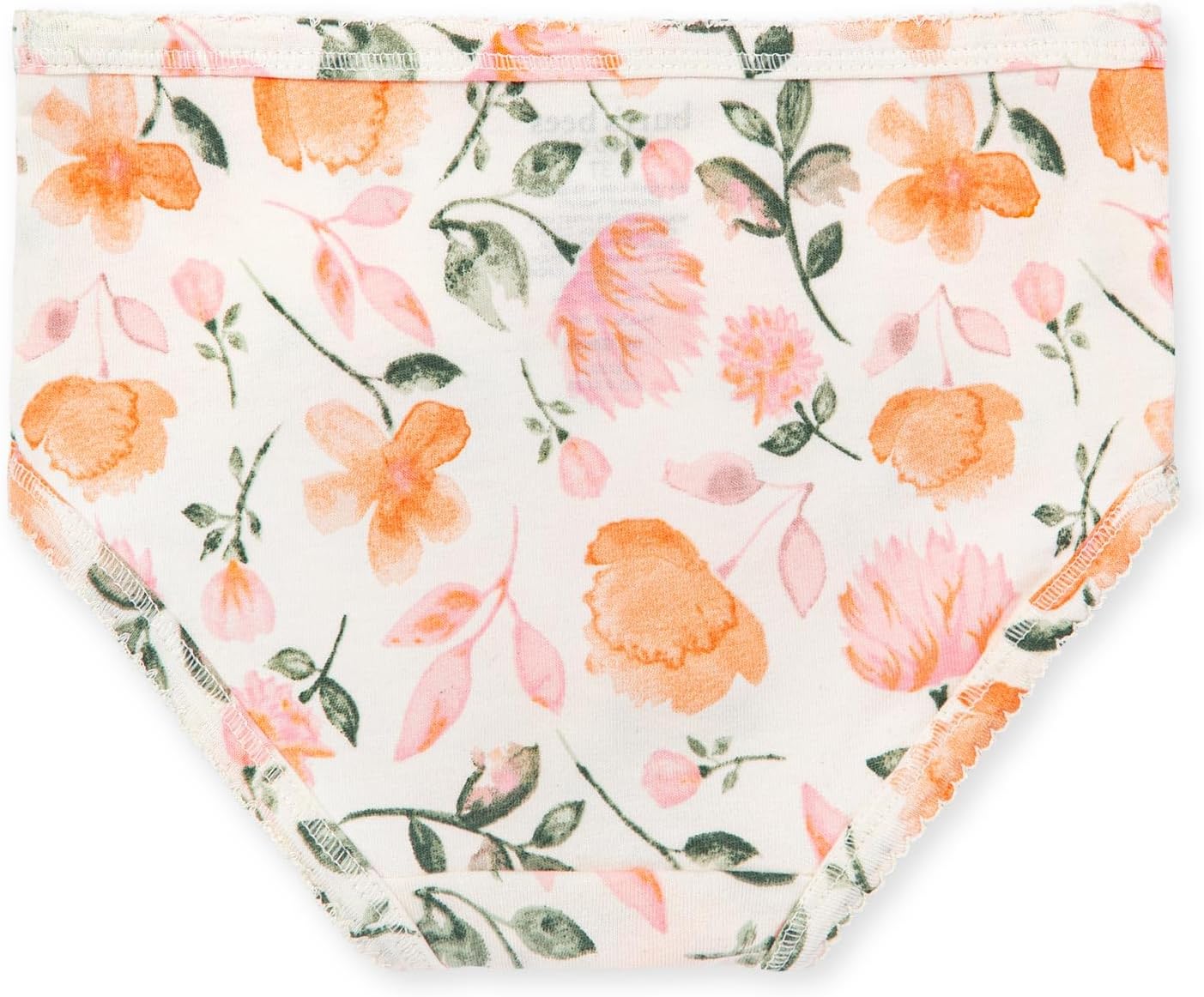 Burt's Bees Baby Toddler Girls' Underwear Set of 5 - Solids, Stripes,Prints, Tag-Free with Sizes