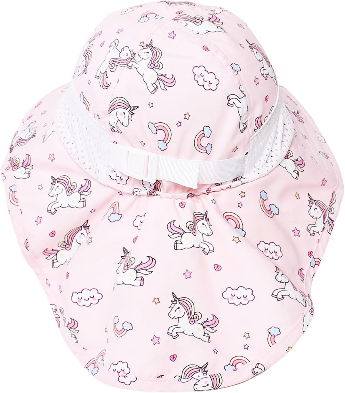 CHUNG Baby Sun Protection Hat Summer Toddler Adjustable UPF 50+ Wide Brim Neck Flap Beach Caps Boys