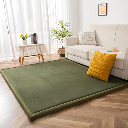 MAXYOYO Baby Play Mat, 1.2" Thick Memory Foam Soft Padded Carpet with Non-Slip Backing, 3x5 ft