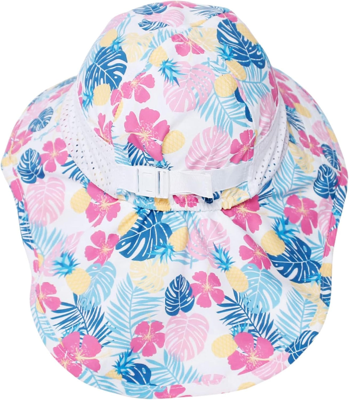 CHUNG Baby Sun Protection Hat Summer Toddler Adjustable UPF 50+ Wide Brim Neck Flap Beach Caps Boys