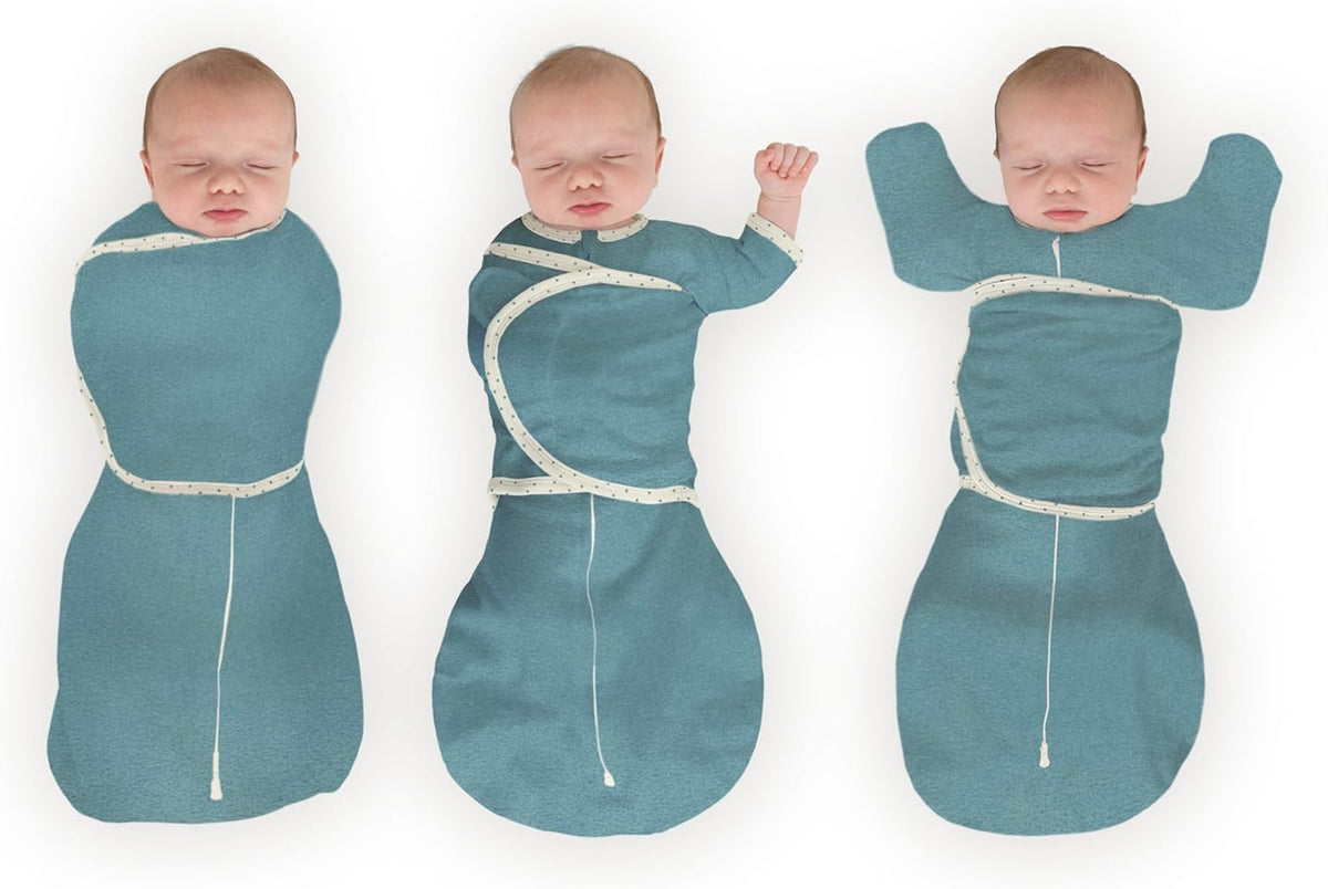 SwaddleDesigns 6-Way Omni Swaddle Sack Arms Up Swaddle for Newborn, More Options to Calm Startle
