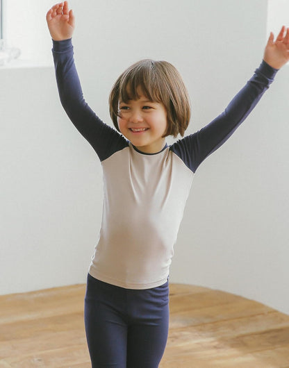 VAENAIT 6M-12Y Toddler Toddler Kids Toddler Girls Boys Soft Comfy Modal Tencel Solid Raglan