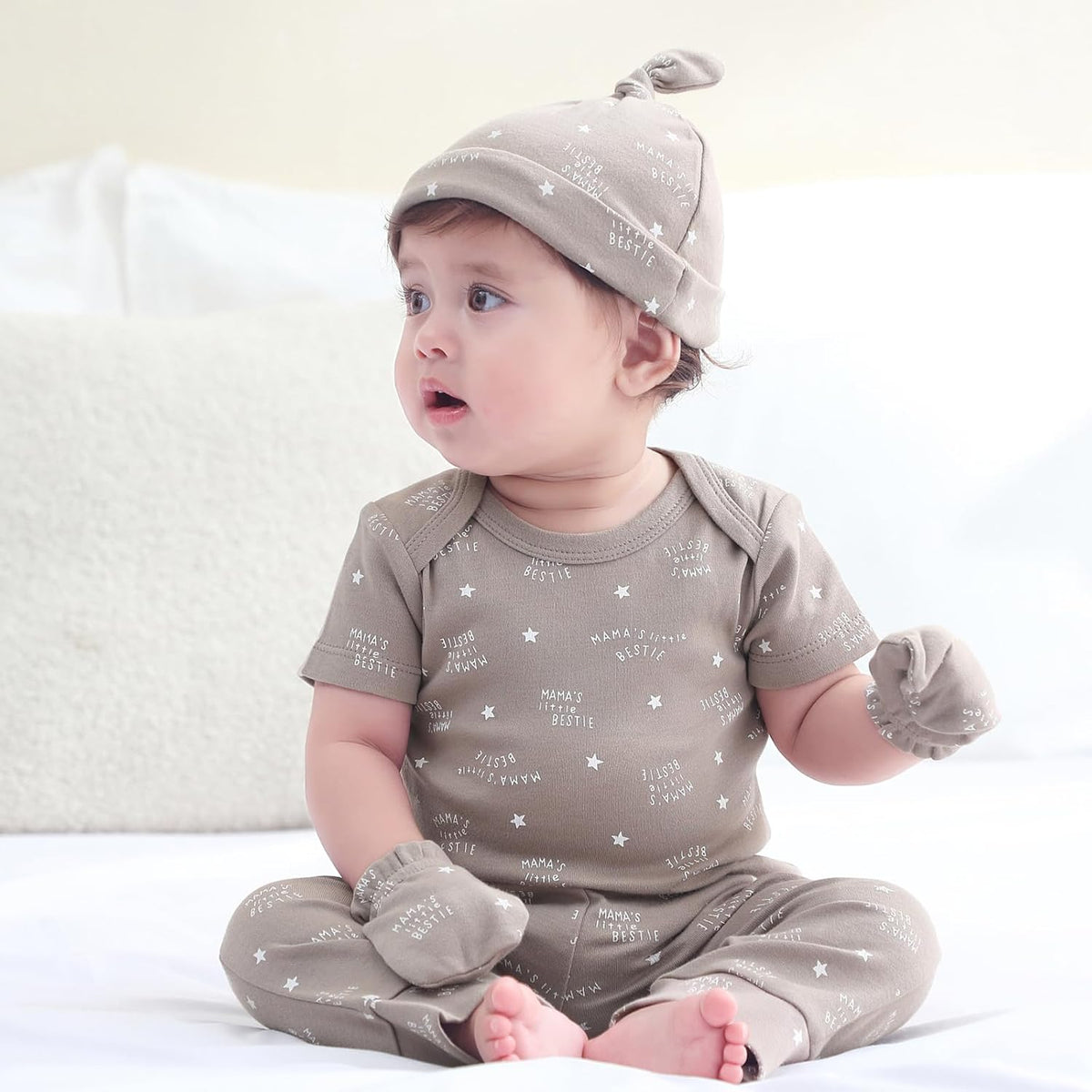 Baby Hats Mittens and Socks Set Cotton Newborn Hat Beanie Soft Infant Girls Boys Caps Gloves 0-6