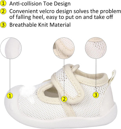 Baby First-Walking Shoes 1-4 Years Kid Shoes Trainers Toddler Infant Boys Girls Soft Sole Non Slip