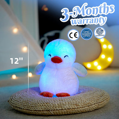 Glow Guards Light up Penguin Stuffed Animal Snuggle Soft Plush Toy with LED Night Lights Glow