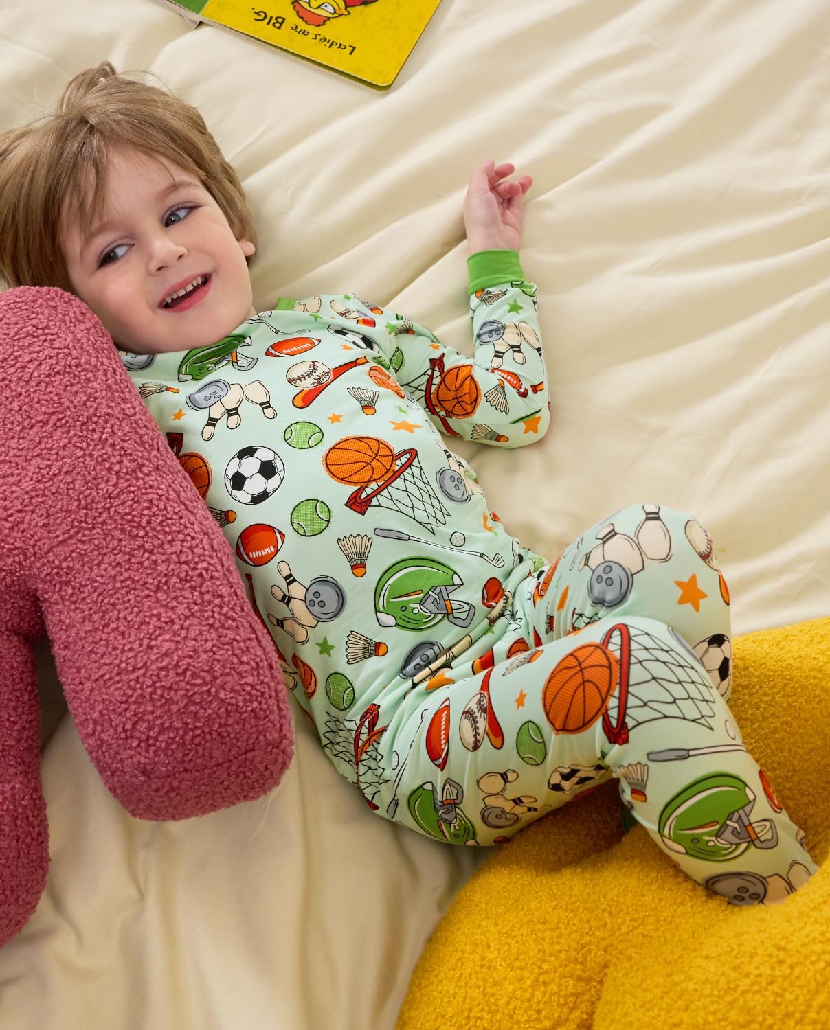 Bamboo Viscose Toddler Pajamas Boys Girls Baby 12M-8Y Pjs Sets Kids 2pcs Snug fit Long-Sleeve