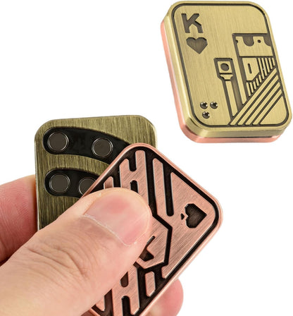 2 Pack EDC Metal Fidget Slider Toys- Stress Relief Toy Metal Slider Fidget Office Desk Toys for