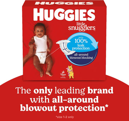 Huggies Size 1 Diapers, Little Snugglers Baby Diapers, Size 1 (8-14 lbs), 32 Count, Packaging May