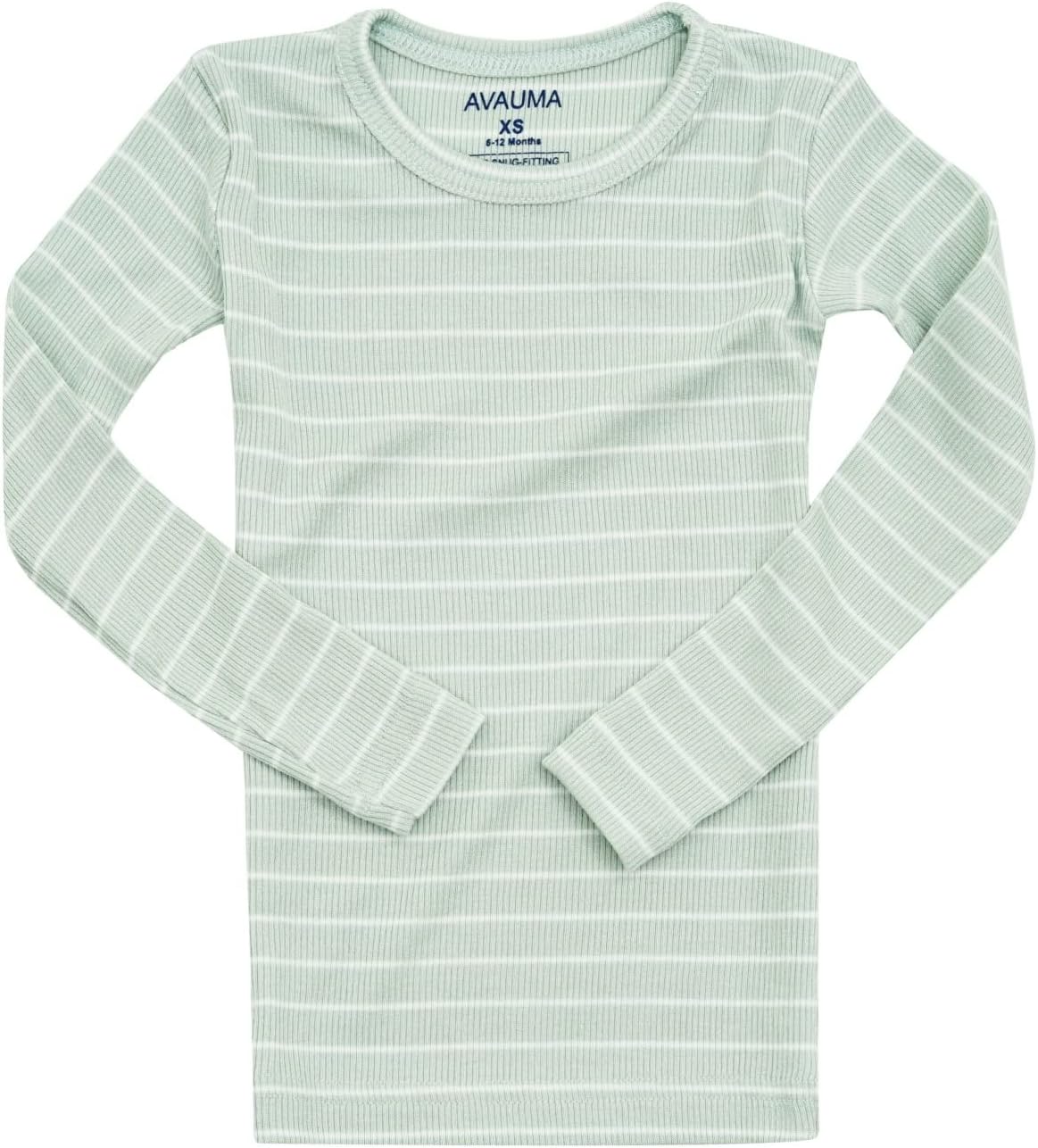 AVAUMA Stripe Pattern Baby Boys Girls Pajama Set Kids Toddler Snug fit Ribbed Sleepwear pjs for