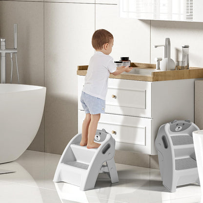 TPN Toddler Step Stool for Bathroom Sink and Potty Training Durable Anti-Slip,Anti-Tip