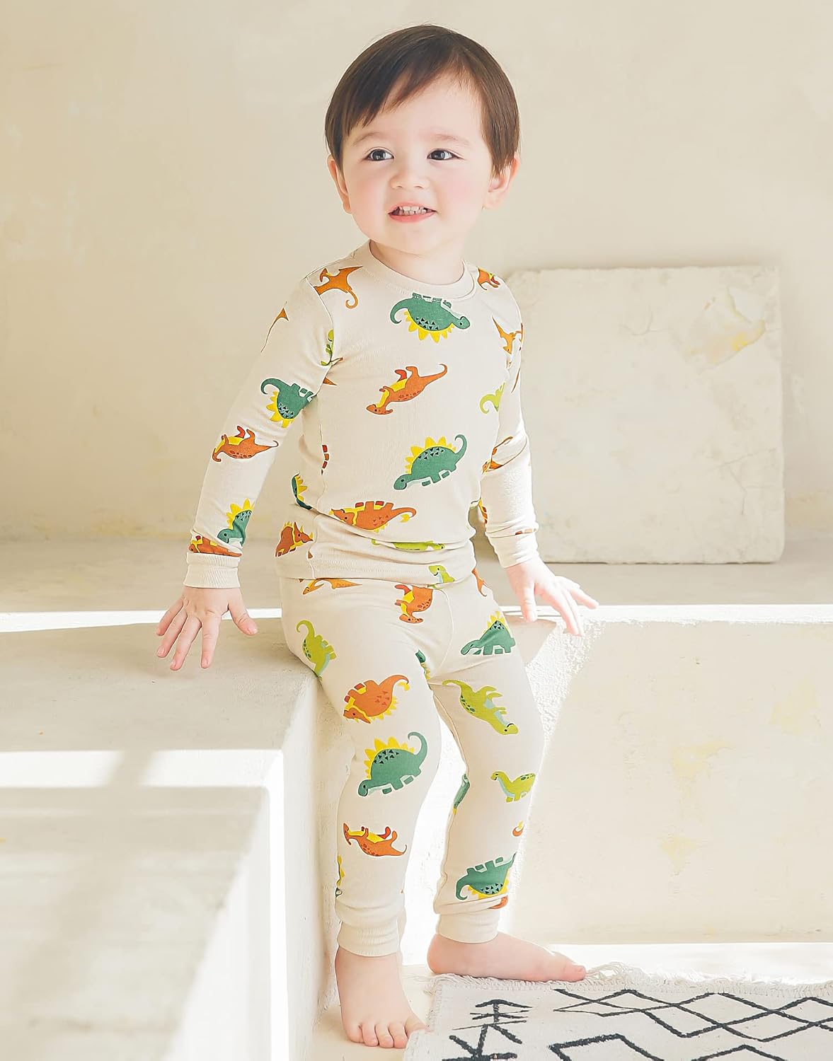 VAENAIT BABY 6M-12Y Kids Unisex Girls & Boys Soft Comfy Modal Tencel Sleepwear Pajamas 2pcs or 4pcs