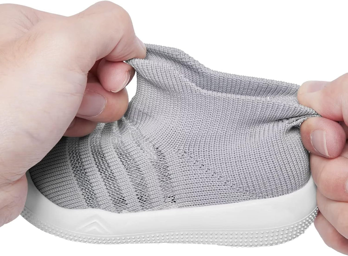 Eashi Baby Boy Girl Non-Skid Indoor Infant Walking Shoes Breathable Warm Elastic Sock Shoes with