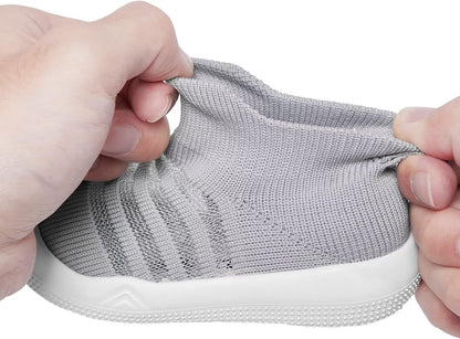 Eashi Baby Boy Girl Non-Skid Indoor Infant Walking Shoes Breathable Warm Elastic Sock Shoes with