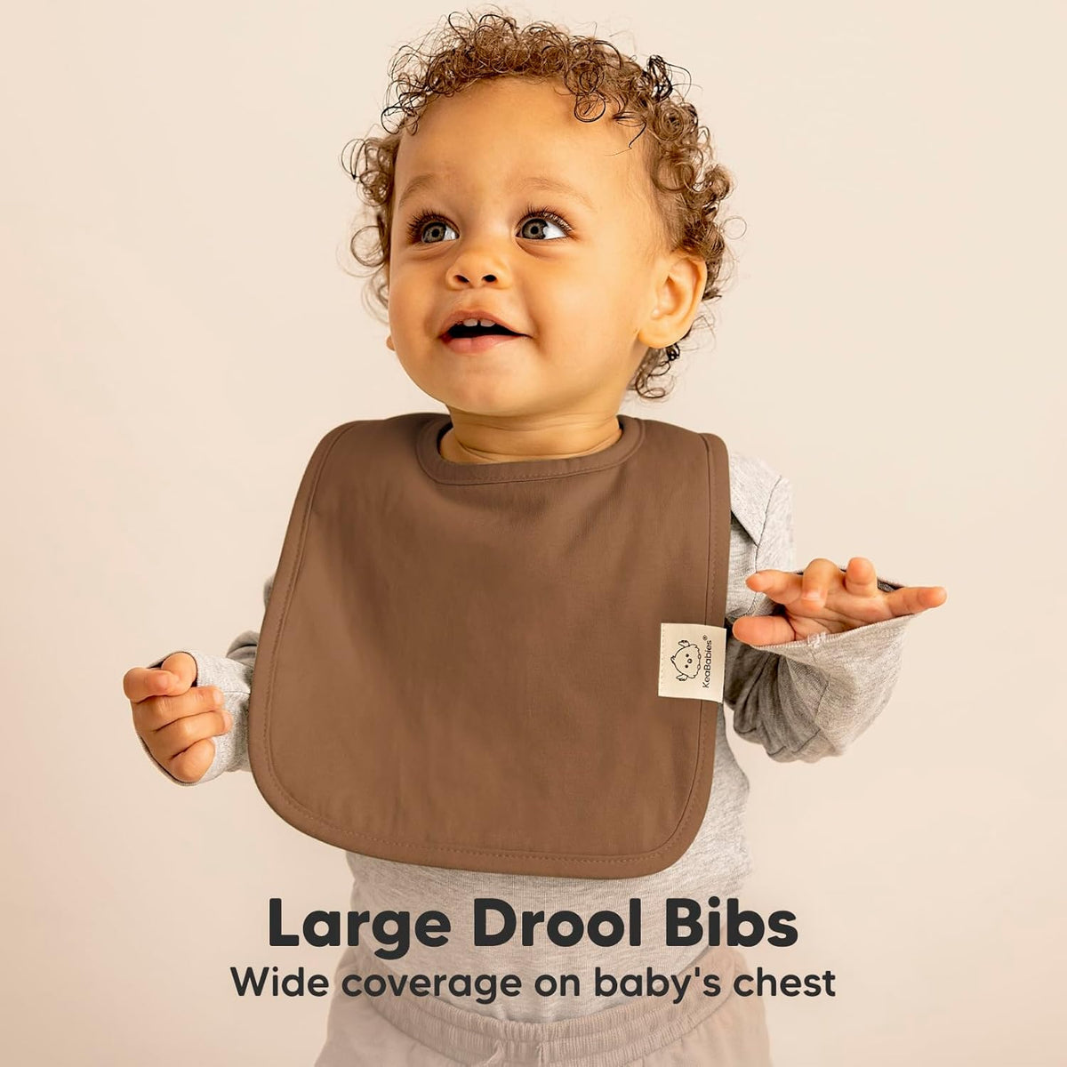 KeaBabies 8-Pack Organic Baby Bibs for Boys, Girls - Super Absorbent Cotton Drool Bibs for Baby