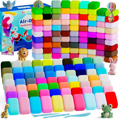 Air Dry Clay 156 Colors, Modeling Clay for Kids, Model Magic Clay, DIY Molding Clay Kit with