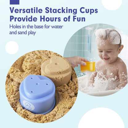 hahaland Stacking Toys for Toddlers 1-3 - Stacking Cups Toddler Toy Age 1-2