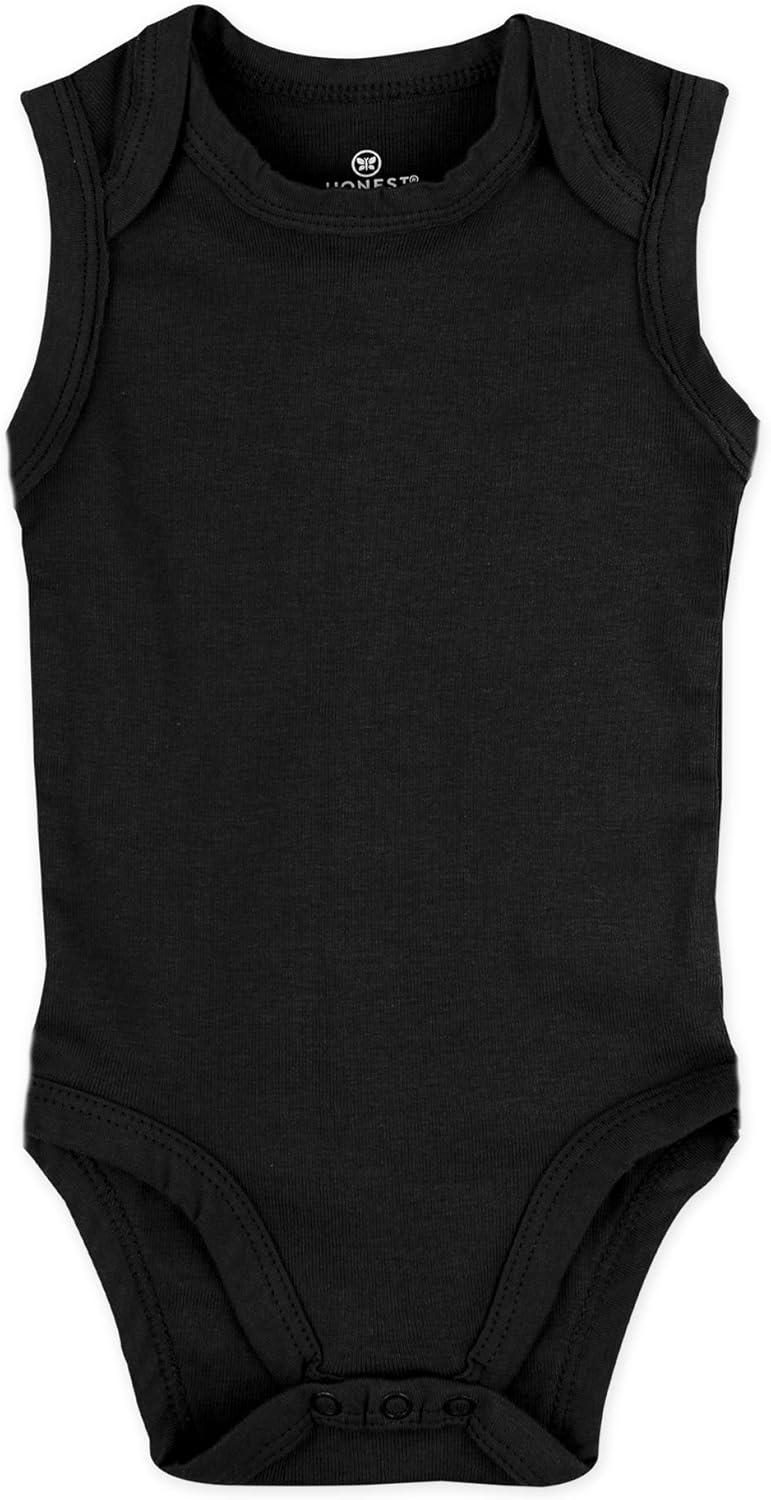 Sleeveless Bodysuits One-piece 100% Organic Cotton for Baby Boys, Girls, Unisex