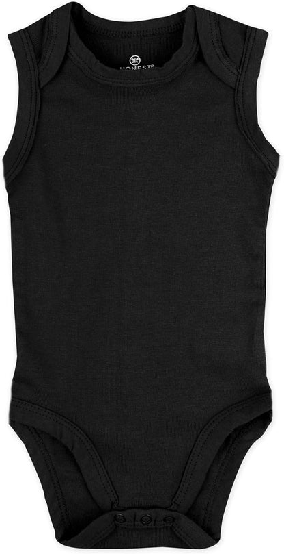 Sleeveless Bodysuits One-piece 100% Organic Cotton for Baby Boys, Girls, Unisex