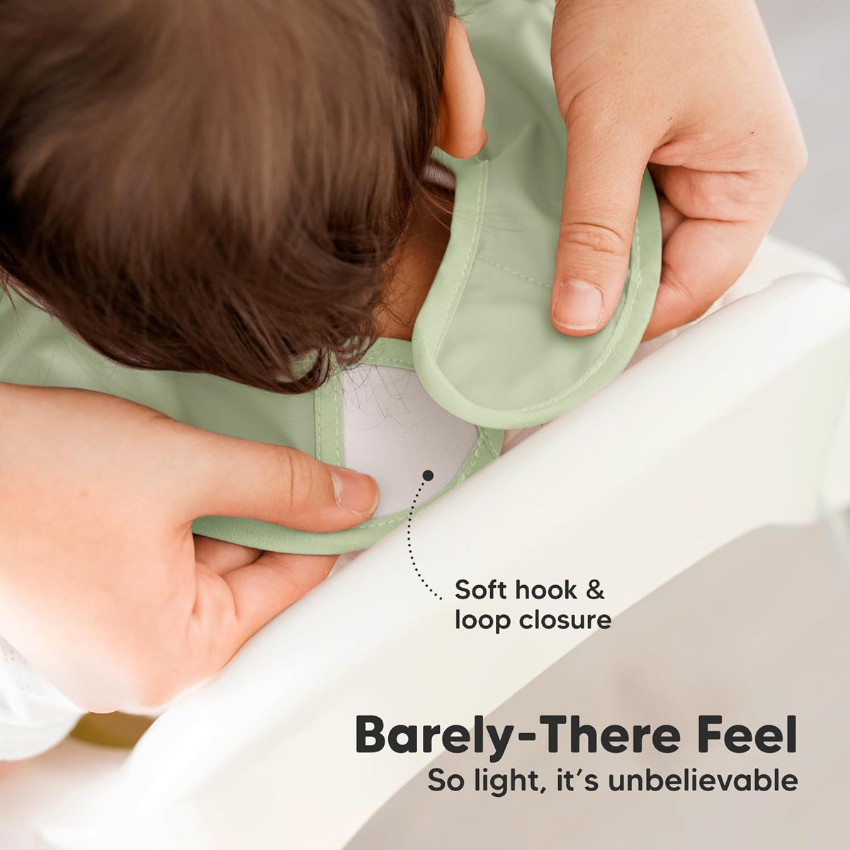 3-Pack Waterproof Baby Bibs for Eating - Lightweight Toddler Feeding Bibs with Large Food Catcher