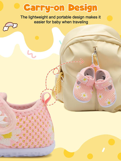 FEETCITY Barefoot Baby Shoes Girls Boys Walking Shoes Infant Sneakers Lightweight Flexible Newborn