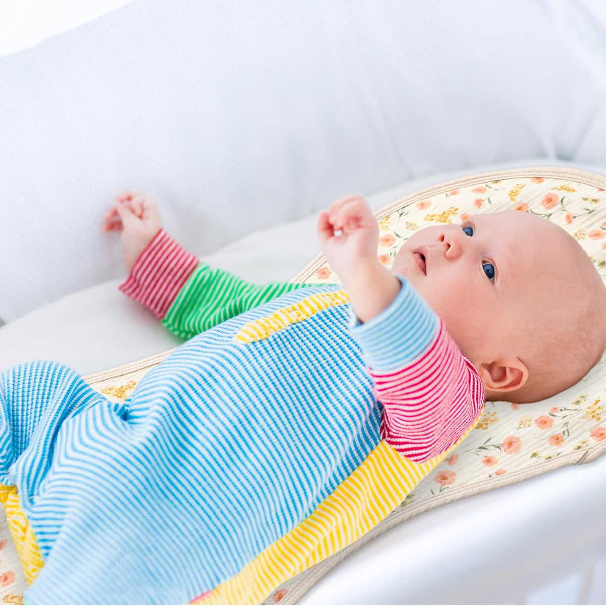 3 Pcs Changing Pad Liners Fits in Peanut Shape Changing Pad Waterproof Diaper Mats Organic Cotton