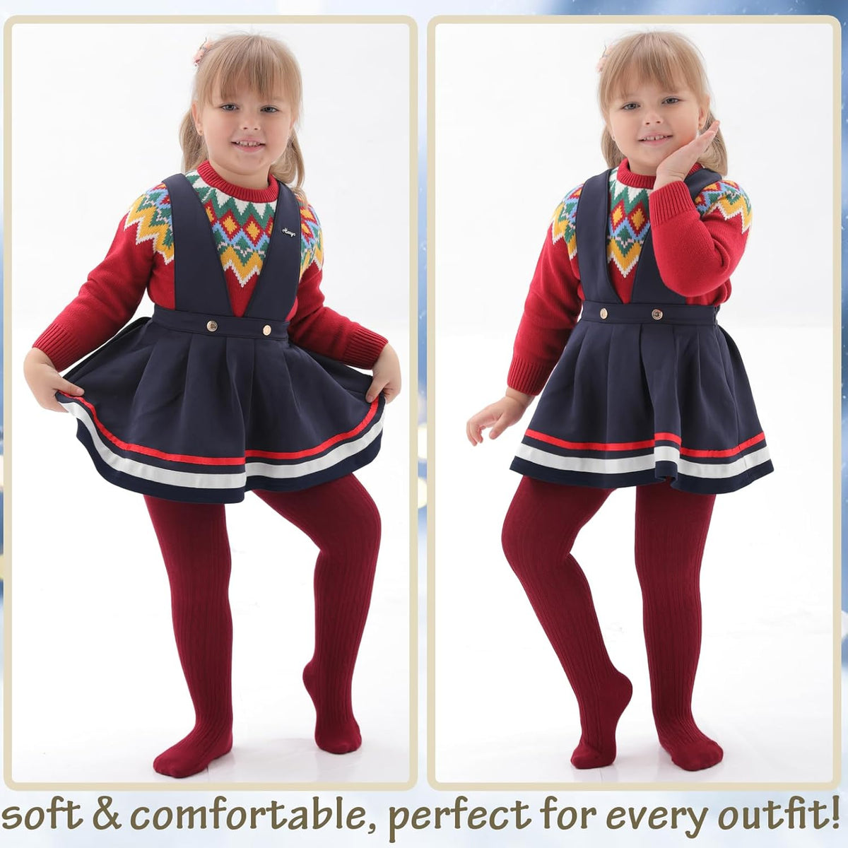 Mini angel Baby Tights Toddler Girl Tights Seamless Cable Knit Leggings Soft Cotton Stockings