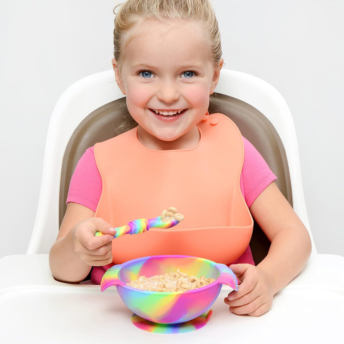 PrimaStella Silicone Chew Spoon Set for Babies and Toddlers - Safety Tested - BPA Free - Microwave