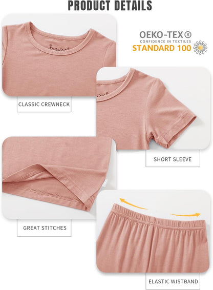 Jimonda Baby Boys Girls Pajama Sets Toddler Sleepwear Cool Jammies 2pcs Viscose from Bamboo PJs