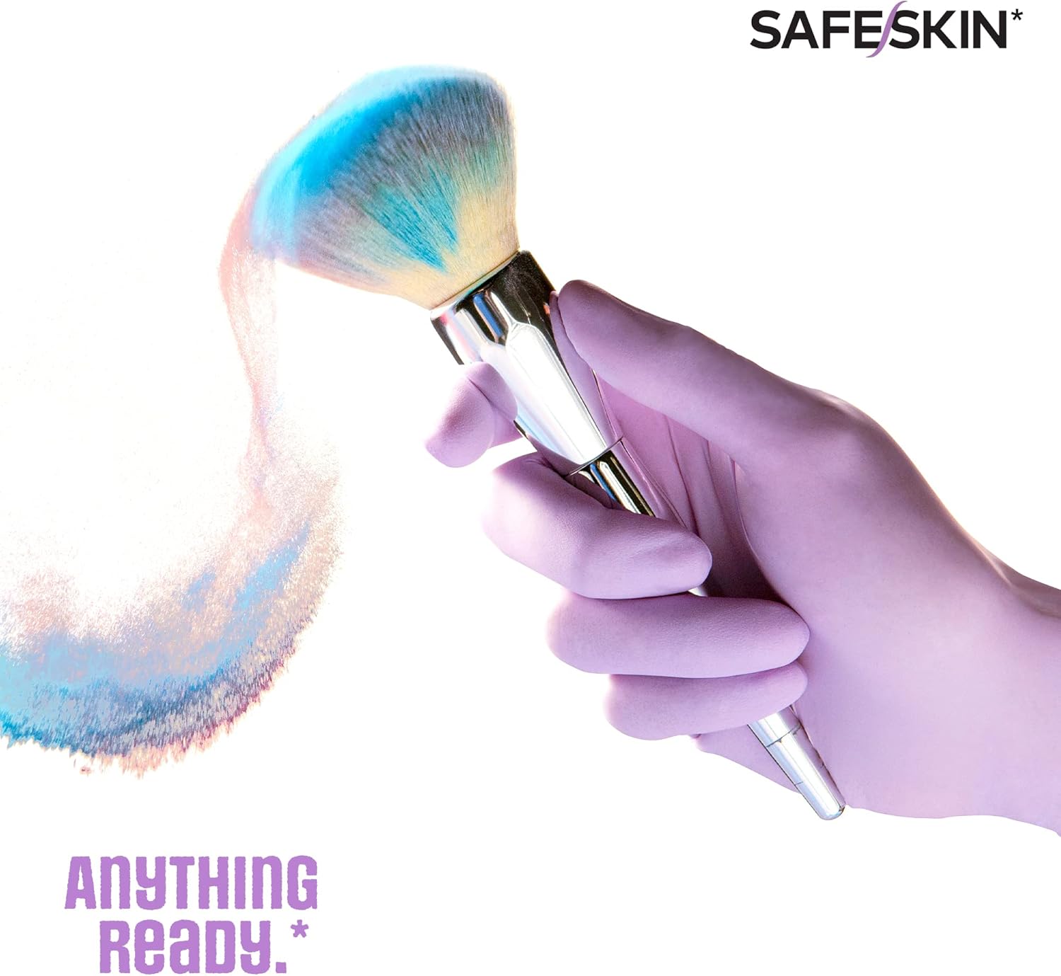 SAFESKIN Disposable Nitrile Gloves in POP-N-GO Pack of 50 or 200 Powder Free - Hair, Cleaning
