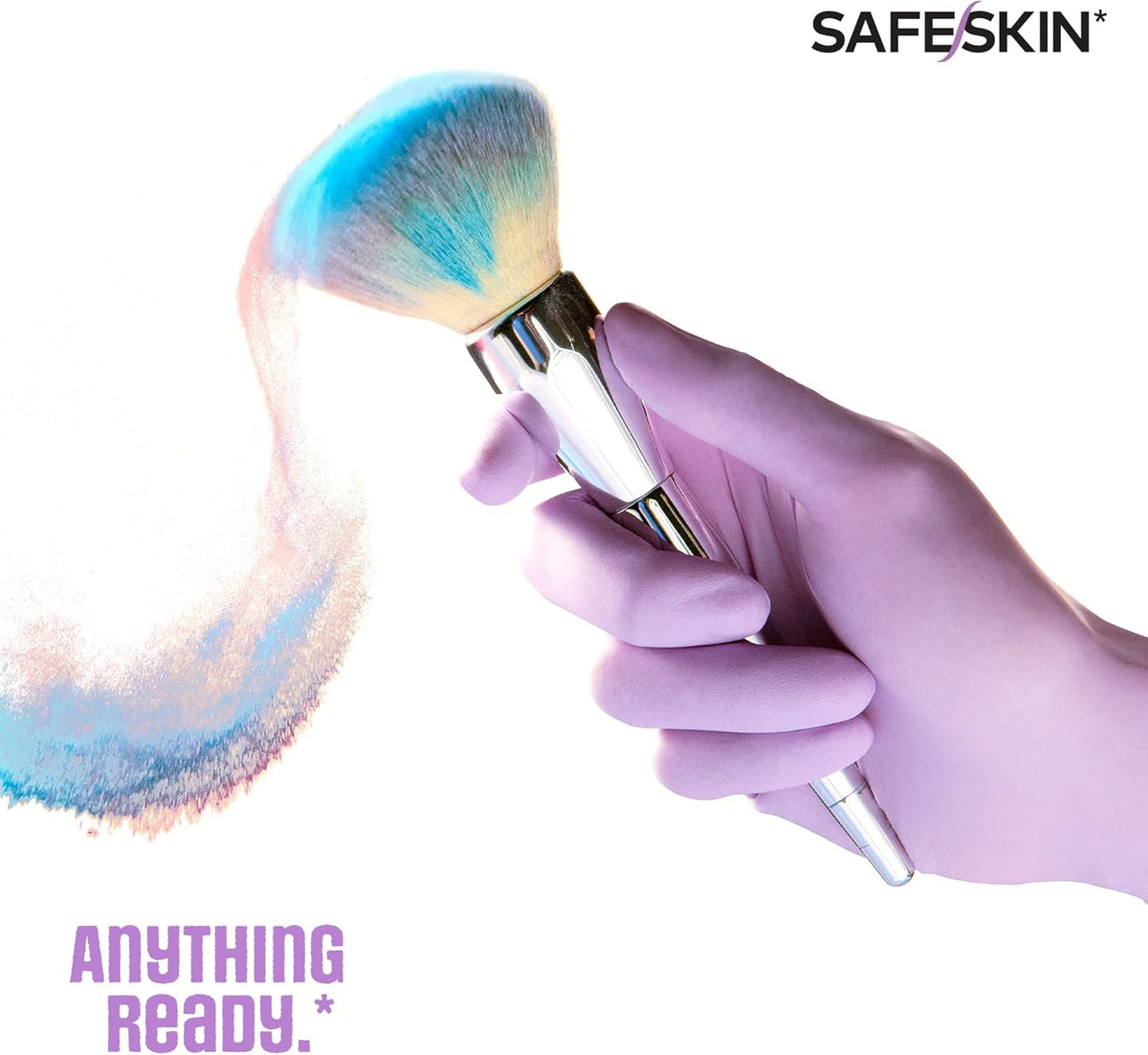 SAFESKIN Disposable Nitrile Gloves in POP-N-GO Pack of 50 or 200 Powder Free - Hair, Cleaning