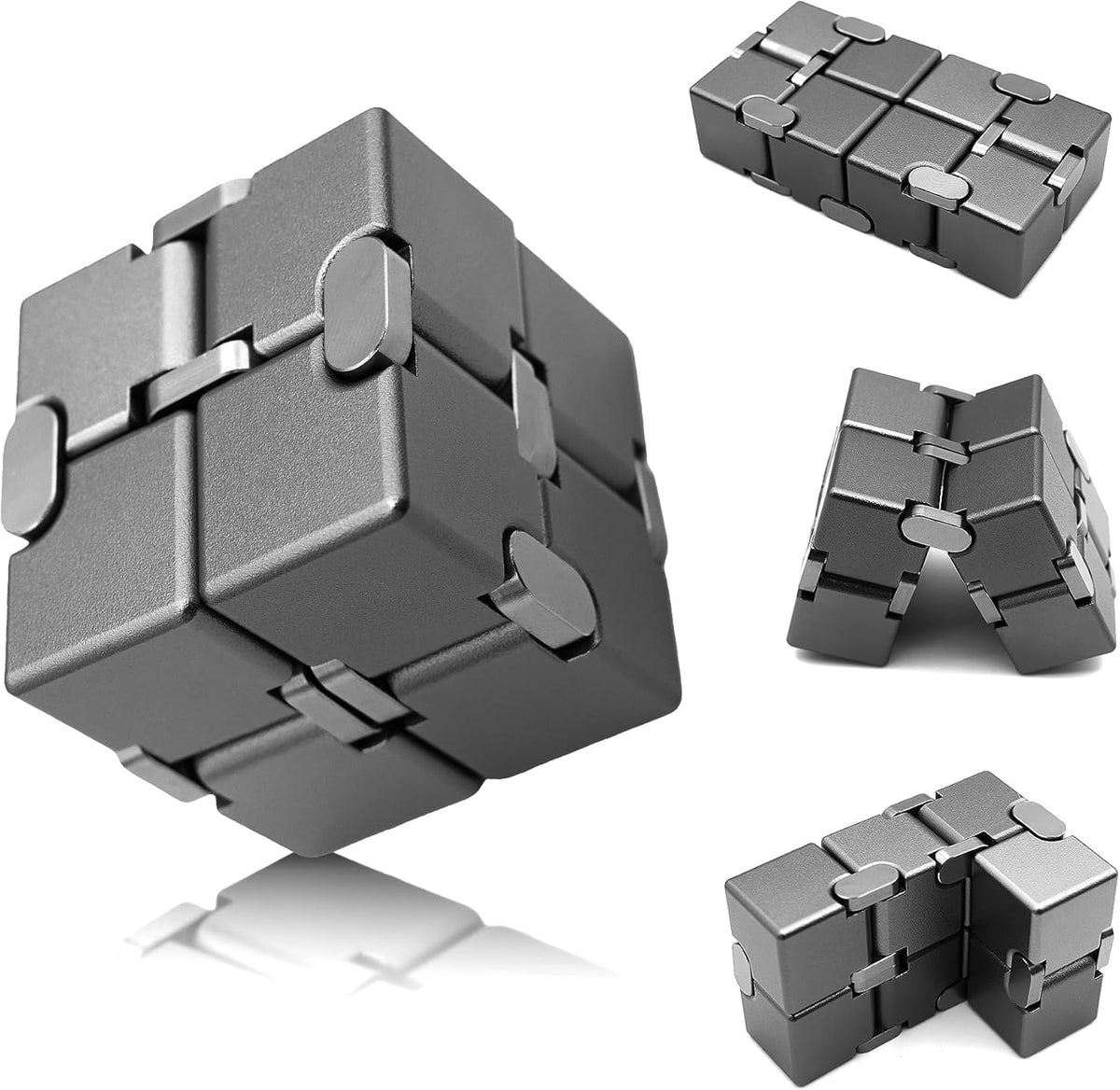 Metal Fidget Toys, Infinity Cube Fidget Toys, Fidgets Blocks for Kids Adults Teens, Handheld Toys