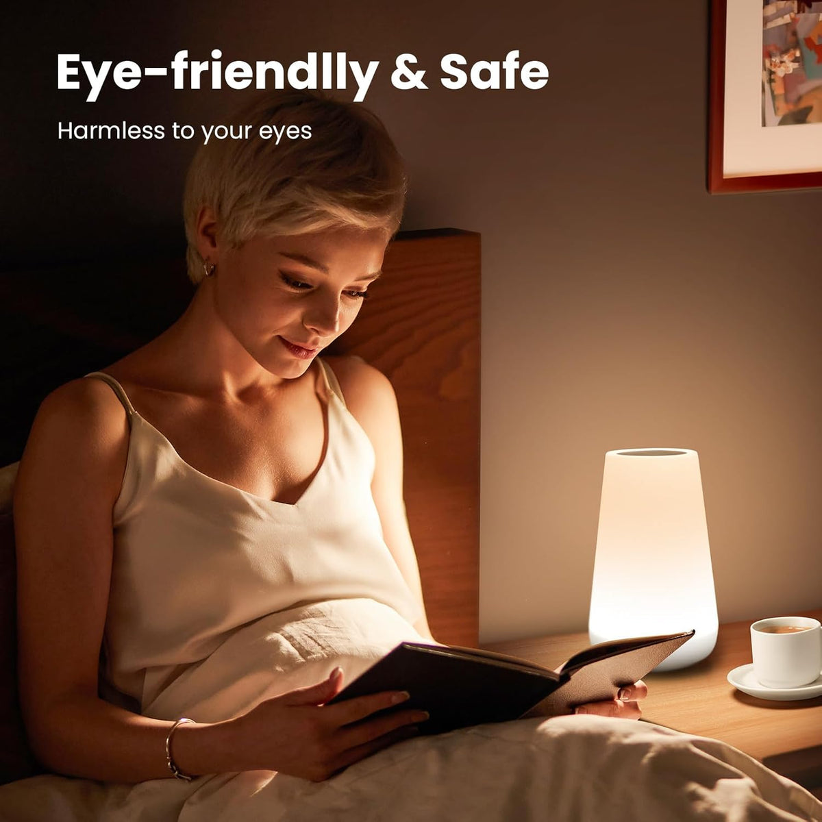 THAUSDAS Night Light, Dimmable Touch Lamp for Bedroom, Portable Table Bedside Lamp, 5 Brightness 13