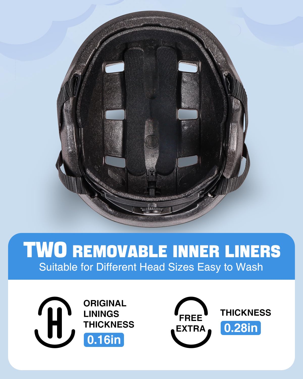Toddler Helmet Durable Hard Shell Lightweight for 6m-2.5Y（Dinosaur-XS