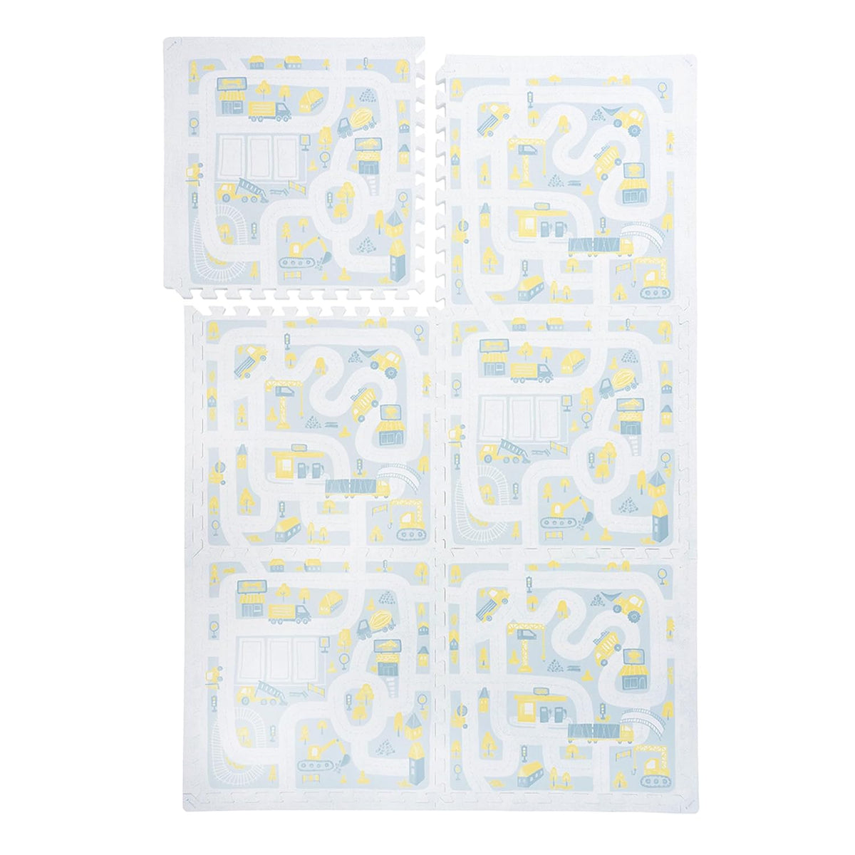 Premium Baby Foam Play Mats -Stylish Floor & Exercise Puzzle Mat for Toddlers & Kids- 6 Soft