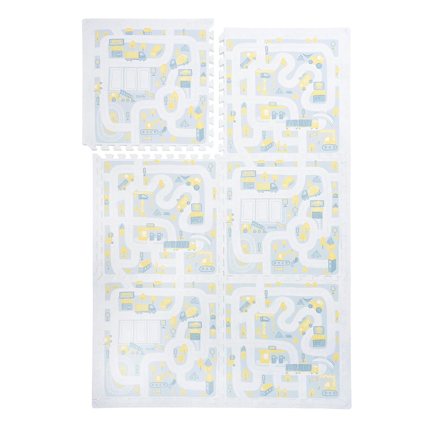 Premium Baby Foam Play Mats - Stylish Floor & Exercise Puzzle Mat for Toddlers and Kids- 6 Soft
